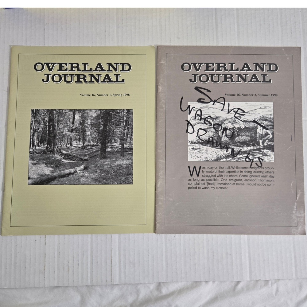 Vintage Overland Journal 1998 Vol 16 No 1 2 Lot Oregon California Trails History